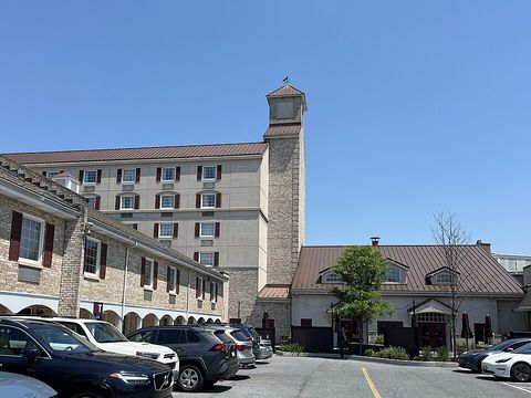 Exterior of Hershey Lodge in Hershey, Pennsylvania, photographed in 2026.