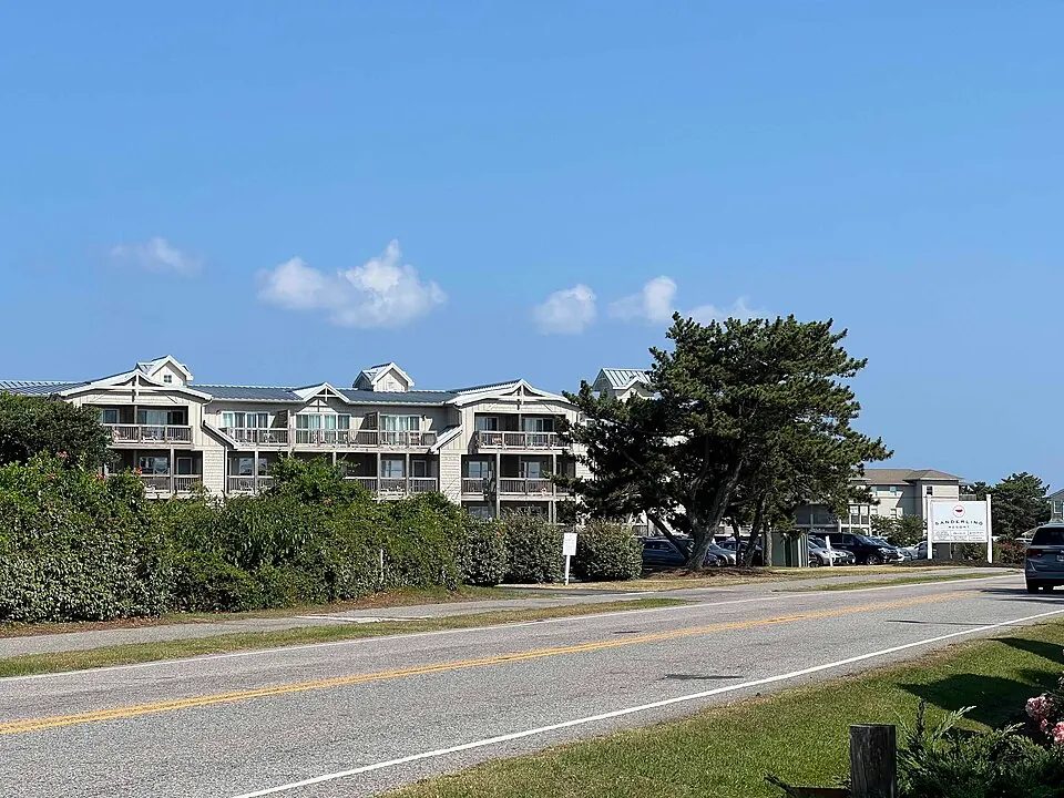 Guest buildings at Sanderling Resort in Duck, North Carolina, photographed in 2024.