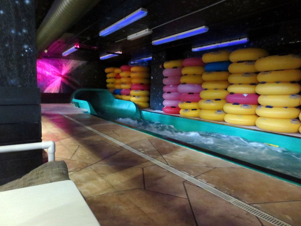 Tube-slide area at Wilderness Resort in Wisconsin Dells, photographed in 2014.